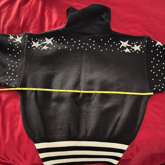 Vtg Meister wool knit snow bunny 80s ski sweater S - Picture 5 of 16